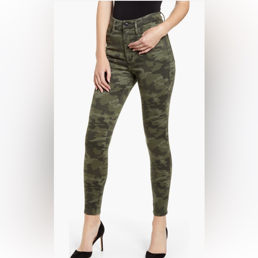 Good American Good Waist Skinny Jeans - Camo